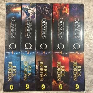 New in plastic Heroes of Olympus book set.